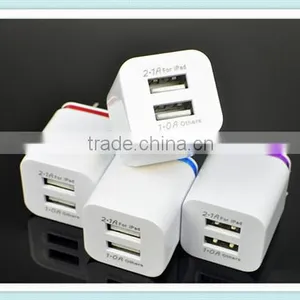5V 2.1a USA Plug AC Travel Dual USB Wall Charger For IPhone Quality Choice thumbnail-4