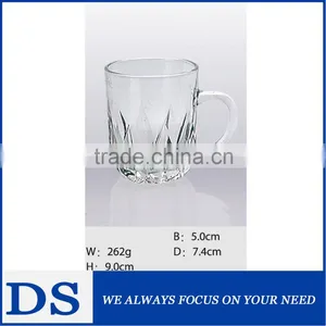 Crystal Glass Mug, Juice Glass Cup With Handle,tea Glass Cup Quality Choice thumbnail-1