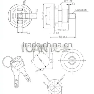Zinc Alloy Cabinet Lock Box Lock for Advertising Light Box thumbnail-2