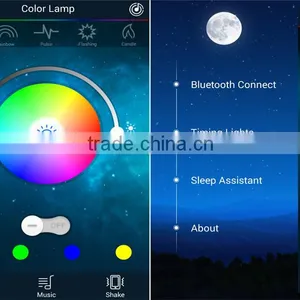 Dimmble Colorful Night Lamp With Bluetooth Speaker Tap Control Android APP thumbnail-3