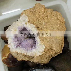 Natural Rough Amethyst Agate Geode thumbnail-4