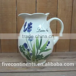 New Lavender Design Ceramic Elegant Water Jug thumbnail-1