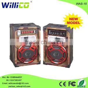 Colorful Portable Active Stage Wireless Bass Speaker With Mic Input thumbnail-1