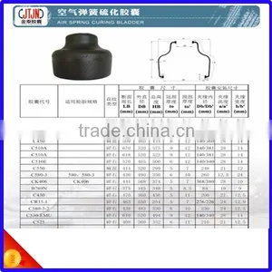 C464 C450 C510A Air Spring Curing Bladder Customized Demand thumbnail-1