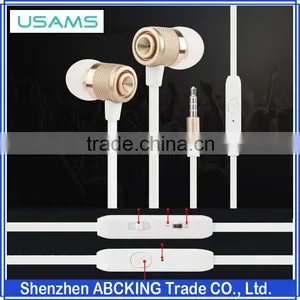 USAMS Emove Series Universal Stereo Earphone For IPhone and Android Phone thumbnail-1