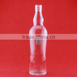 Best Price Frost Blue Printing Bottles Screw Thread Mouth Bottles Thick Bottom 700ml Bottles thumbnail-3