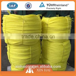 Good Quality Yellow 3 Strands or 4 Strands PP Rope on Sale thumbnail-1
