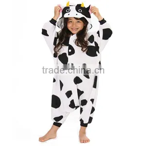 Cow Kids Cosplay Costume Wholesale Cheap Animal Pajamas Pyjamas Onesie thumbnail-2