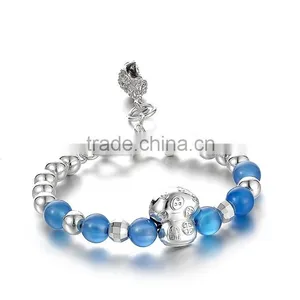 2016 Fashionable India Design 925 Silver Fitness Bracelet thumbnail-3