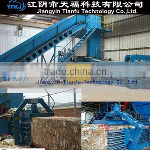 (TF) HPM-1250 Horizontal Baler for Waste Paper Cardboard PET Bottles thumbnail-1