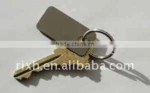 Stainless Steel Titanium Dog Tag Key Chain thumbnail-1
