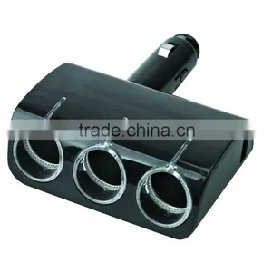 DC 12/24V 1 TO 3 CIGARETTE SOCKET With One USB thumbnail-1