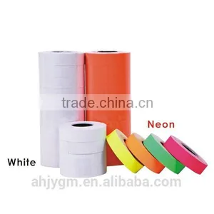 Hot Sale White/Neon Color Adhesive Roll Price Label thumbnail-1