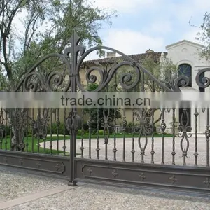 Art Deco Forged Wrought Iron,house Main Gate Designs,modern Iron Gate Designs thumbnail-2
