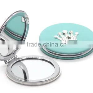Homestar Customized Crown PU Compact Mirror With Magnet Closure With Compact Miror thumbnail-4