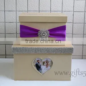 Elegant Wedding Gift Card Box in Handmade thumbnail-2