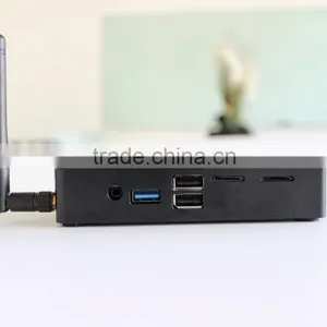 2016 New Arraival Bay Trail Celeron Based Fanless Box PC NUC PC With SIM and TF Card Slot 4USB HDMI Home Theater DBYT50 thumbnail-2
