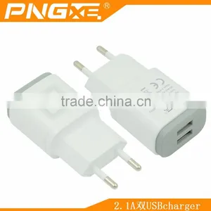 Newest OEM 5v 2.1a Two Usb Port Slim Micro Usb Wall Charger for Samsung Wall Charger thumbnail-4