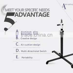 Background Heavy Duty Ground Light Stand With White Connector thumbnail-3