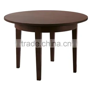 Wholesale Round Plywood Table Top Restaurant Wooden Dining Table Designs thumbnail-1