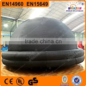 Certified by US or CE Black 5m Diameter Inflatable Planetarium Tent Used Outdoor Inflatable Tent for Kids thumbnail-2