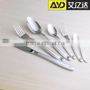 Stainless Steel Silver Cutlery Wholesale With Gold Plated Flatware Factory thumbnail-1