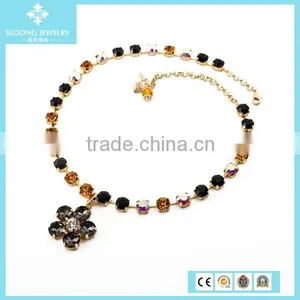 2015 New Fashion Famous Brand Charm Necklace With Flower Pendant thumbnail-1