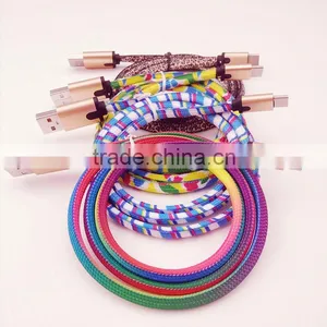 High Speed Cheap Shoelace LED Light USB Cable ,type-c to Usb Glowing Cable for Phone thumbnail-4