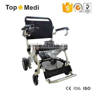 Rehabilitation Therapy Supplies Lift TEW007B Aluminum Portable Foldable Light Electric Wheelchair thumbnail-1