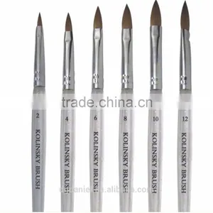 Hot Sell Best Quality Professional 5pcs Acrylic Nail Art Brush Kolinsky Nail Brushes for Girls Beauty thumbnail-3