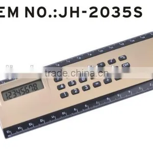 Promotional Multi-functional 8 Digits Ruler Calculator With Magnifier thumbnail-3