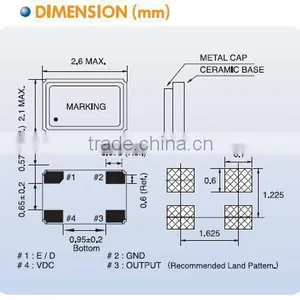2.5x2.0mm SMD Crystal Oscillator (1.8V) thumbnail-2