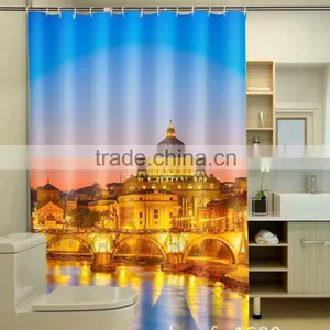 Photo Printed Building Shower Curtain thumbnail-1