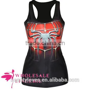 3D Spider Pattern Printed Summer Tank Top for Women, Women Printed Summer Vests and Tshirt for Women thumbnail-1
