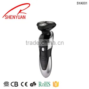 Strong Motor Washable Cheap Electric Rechargeable Shaver With Led Light 3heads Man Shaver thumbnail-2