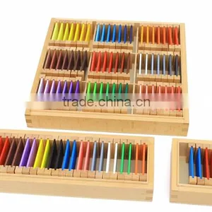 Preschool Wooden Early Educationa Toys Montessori Sesorial Teaching Aids Color Board thumbnail-1