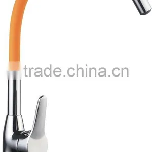 Kithcen Sink Faucet Withflexible Gooseneck Hose Silcone Outer Tube With Arbitrary Bending Shape thumbnail-1