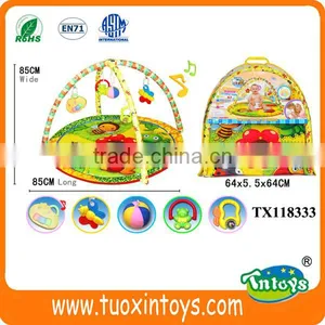 Baby Play Music Mat Crawling Carpet Kids Activities Blanket W/hanging Toys thumbnail-5