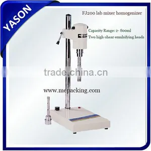 FJ200 Lab Mixer Homogenizer, Shear Emulsifier for Cosmetic Cream Lotion Paste thumbnail-1