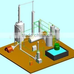 DAYI Built In Spiral Design Used,waste Scrap Tyre To Oil Recycling Plant thumbnail-3