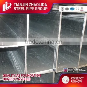 ASTM A500 Hot Dipped Galvanized Square & Rectangualr Steel Hollow Sections Price per Ton thumbnail-1