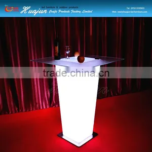 Glass Top Remote Control Led Dining Table thumbnail-6
