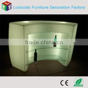 Remote WIFI, RF, DMX Control Illumitated Round Bar Counter thumbnail-1