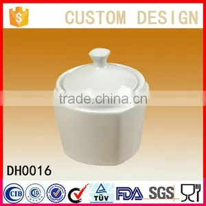 Factory Wholesale Custom Size Porcelain Kitchenware, Cruet Stand Set, Ceramic Sugar Pot thumbnail-1