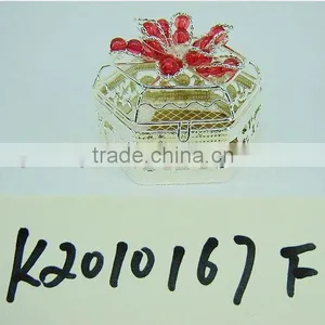 Silver Valentine Metal Gift Packing Basket thumbnail-1