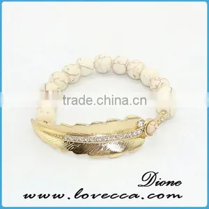 Guangzhou Wholesale Fashion Jewelry Synthetic Turquoise Gemstone Stone Bead Bracelet thumbnail-4