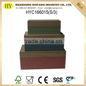 Cheap Custom Design Wooden Packaging Box With Removable Lid Wholesale thumbnail-1