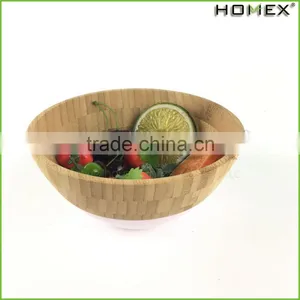 Bamboo Salad Bowl Chic Bamboo Fruit Bowl Homex BSCI/Factory thumbnail-3