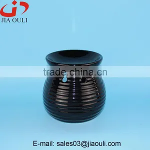 Wholesale Aroma Burner Black and White Ceramic Oil Warmers, Incense Holder thumbnail-1