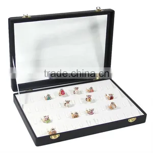 Leather Jewelry Display Stand Ring Tray Ring Box Jewelry Box thumbnail-1